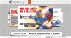 Desktop Screenshot of mississaugacollege.com