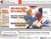 Tablet Screenshot of mississaugacollege.com